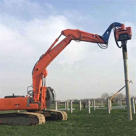 vibratory hammer for mini excavator|Mini Excavator Pile Driver .